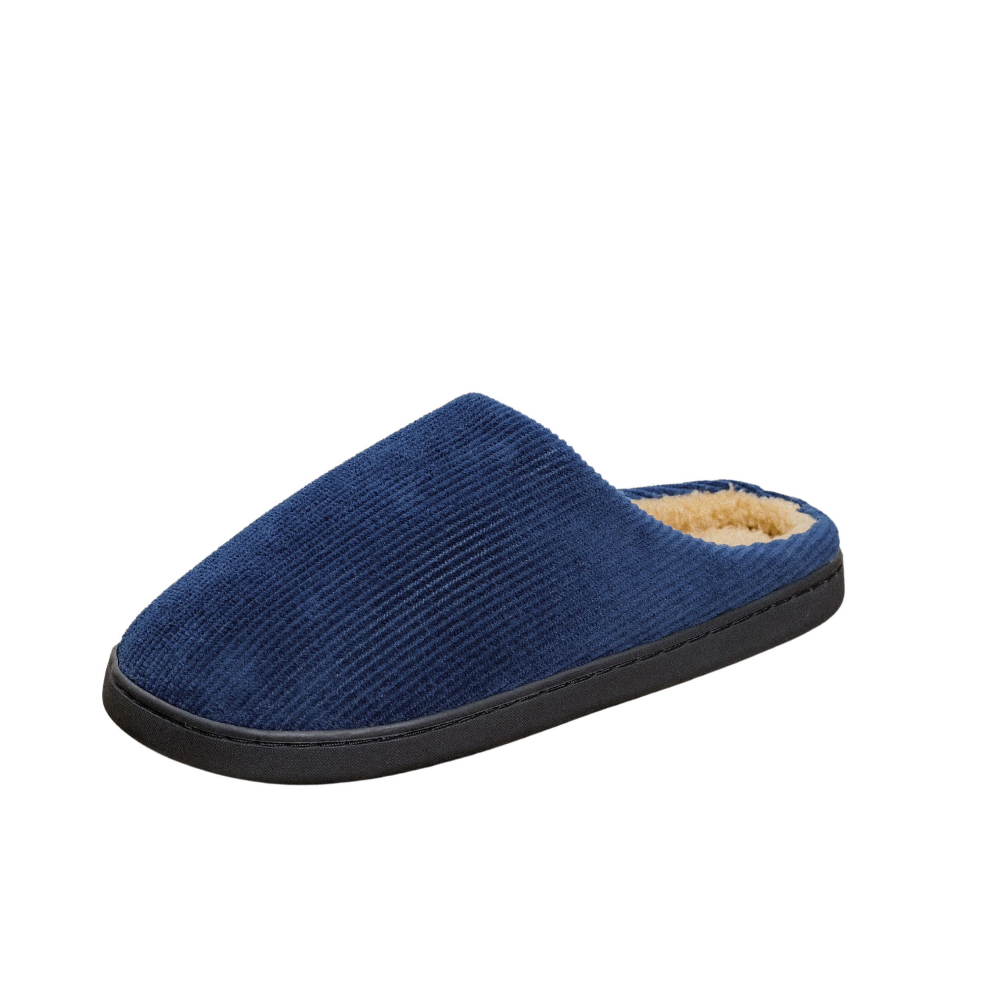 Corduroy Slippers - Navy